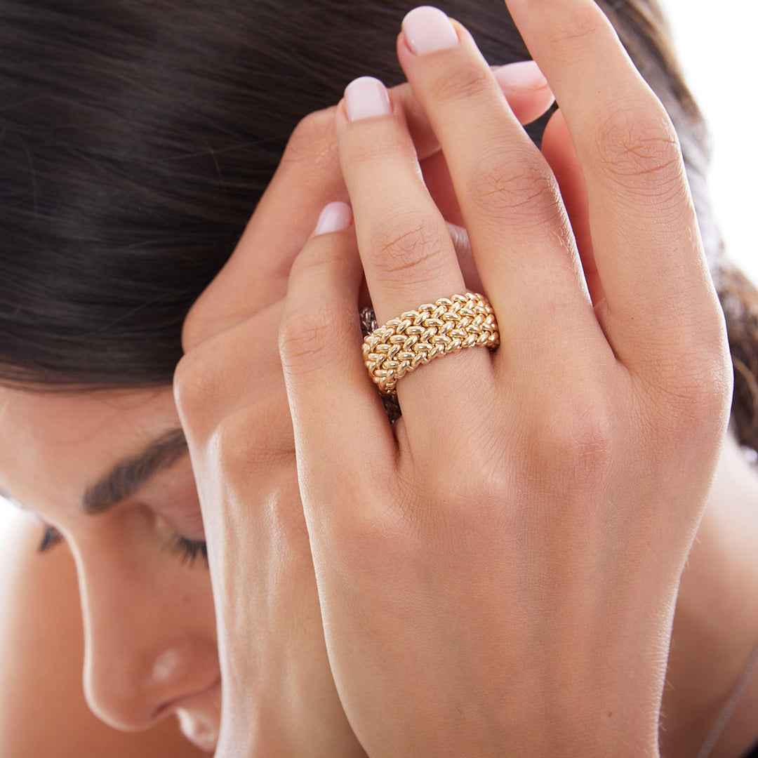 Anello UNOAERRE Donna in Argento Dorato Chicco di Riso | Cod. 6212/18