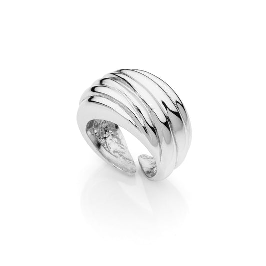 Anello UNOAERRE a Fascia Bombata Argentato | Cod. 2399