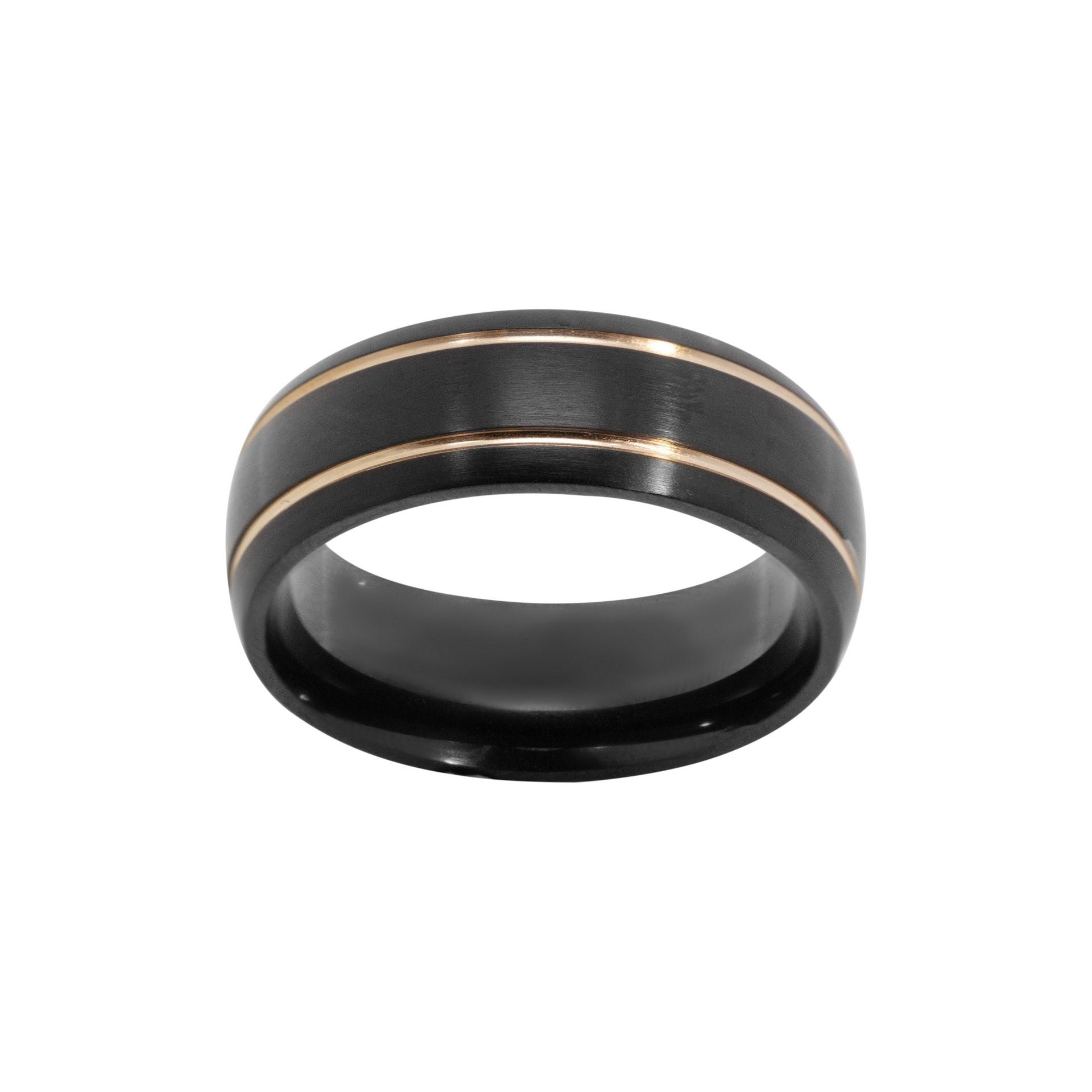 Anello Uomo Chimiama Gioielli in Acciaio 316L con PVD Nero | Cod. 110113