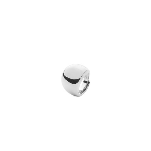 Anello da donna 4US Cesare Paciotti collezione Bubble in acciaio lucido a sfere con logo pugnale inciso - Alfano Gioielli