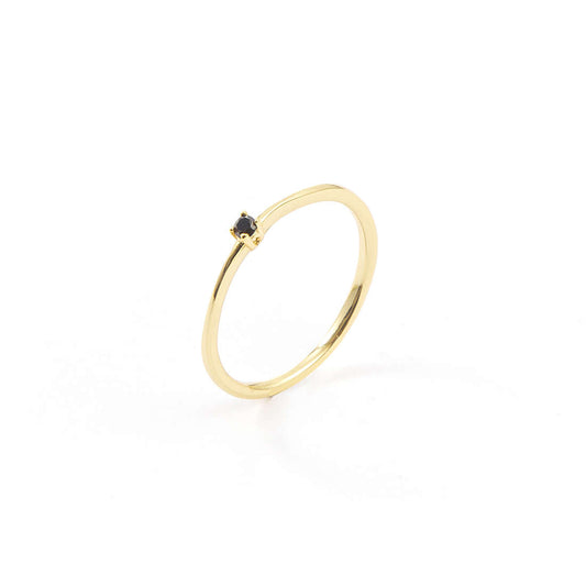 Anello da donna 4US Cesare Paciotti in acciaio lucido con grande pietra bianca centrale taglio cabochon - Alfano Gioielli