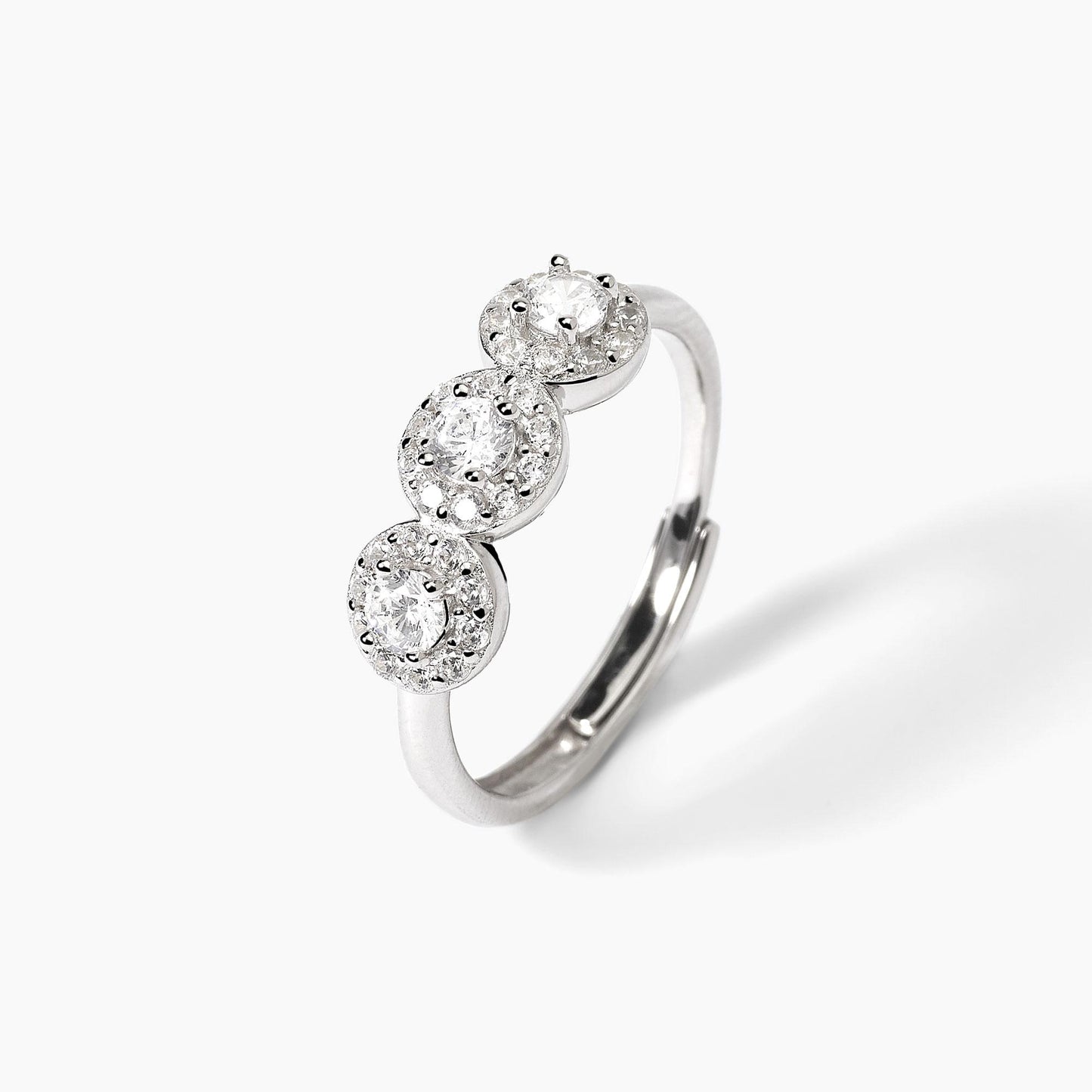 Anello donna MABINA MILANESIENNE in argento con zirconi bianchi - Codice 523368