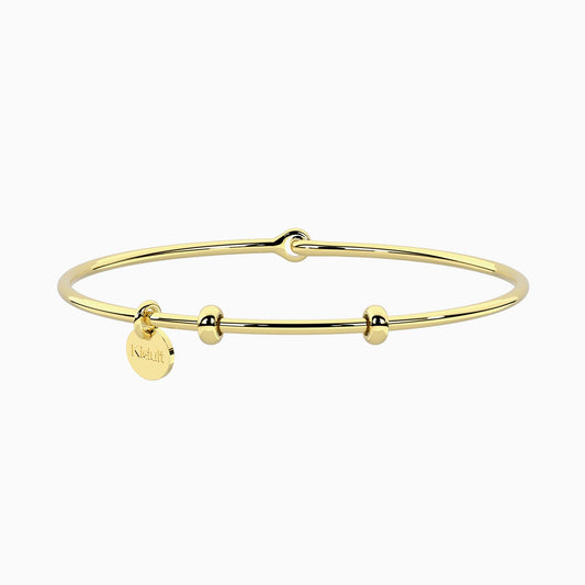 Bracciale Bangle Kidult Hula-Hoop - Acciaio Dorato Componibile - 732346-S