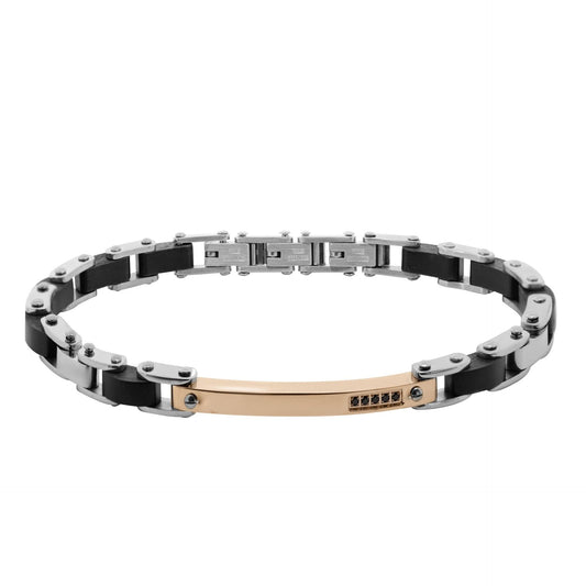 Bracciale Chimiama Gioielli in Acciaio e Legno per Uomo | Cod. 120327