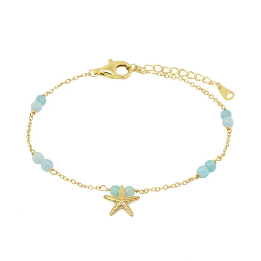 Bracciale Chimiama "Stella Marina e Amazzonite" - Eleganza Sottomarina 120510