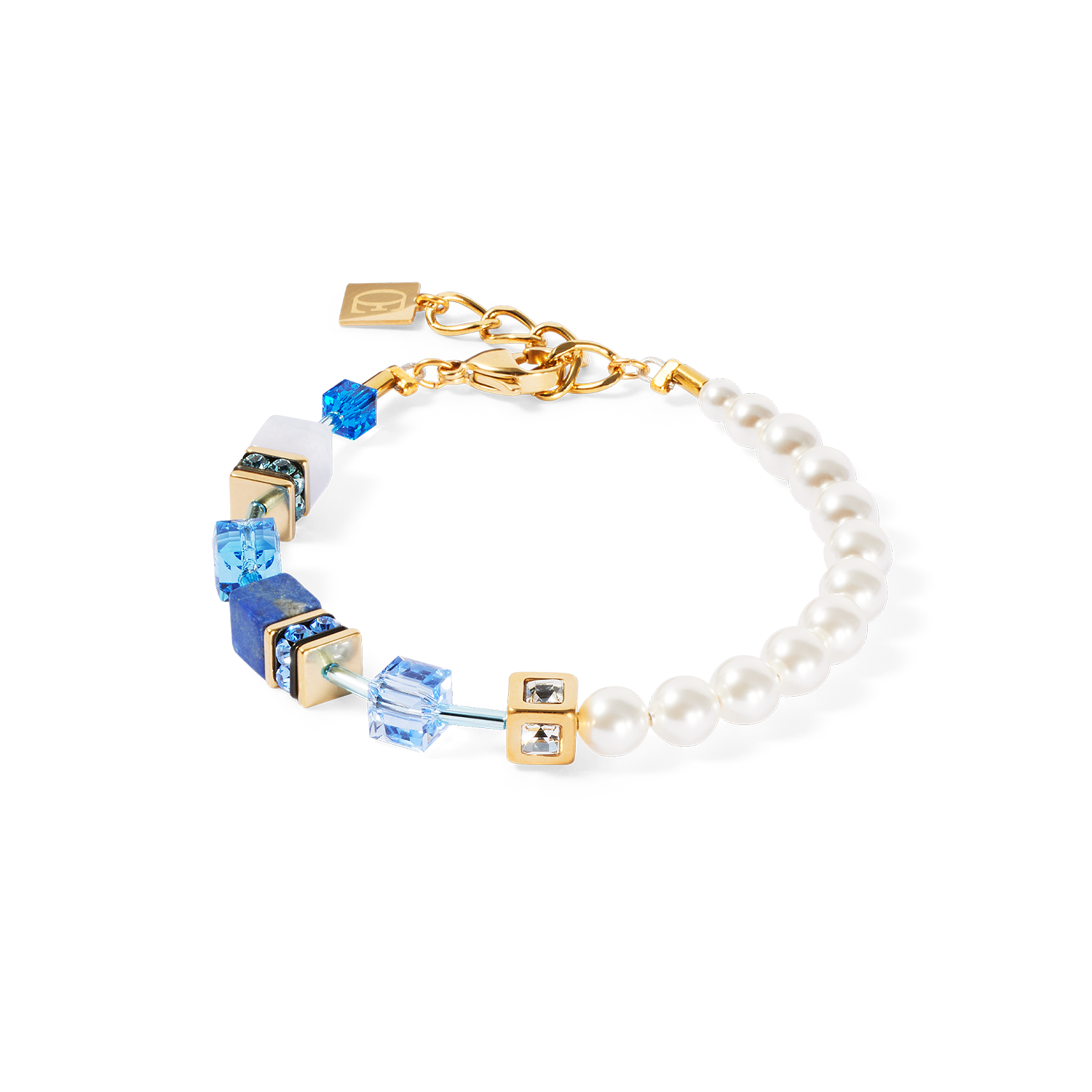 Bracciale Coeur De Lion GeoCUBE® Precious Fusion Pearls Blu | Cod. 5086300716