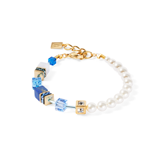 Bracciale Coeur De Lion GeoCUBE® Precious Fusion Pearls Blu | Cod. 5086300716