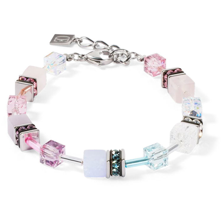 Bracciale Coeur de Lion GeoCUBE® Iconic Precious - Rosa-Lilla Pastello 4905/30-1927