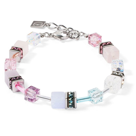 Bracciale Coeur de Lion GeoCUBE® Iconic Precious - Rosa-Lilla Pastello 4905/30-1927