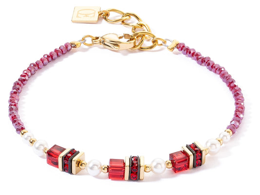 Bracciale Coeur de Lion Sparkling Princess - Oro e Rosso 4567/30-0300