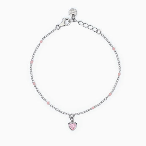 Bracciale Cuore Mabina Junior in Argento e Zirconi 533870