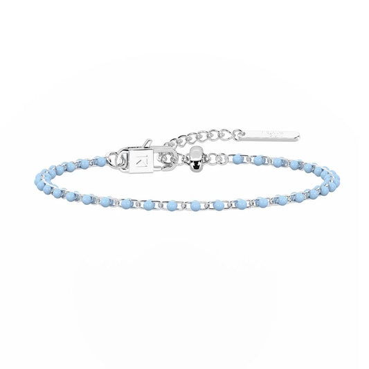Bracciale Donna Kidult By You Pop Corn in Acciaio e Smalto Acquamarina 732397