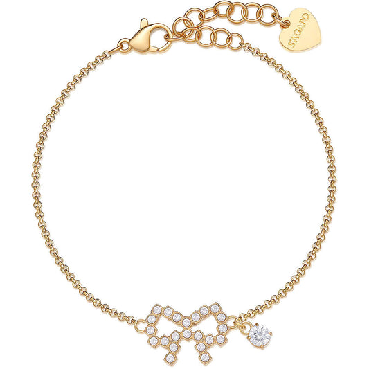 Bracciale Donna S'agapò Twinkle in Acciaio e PVD Oro 14K con Cristalli – SWN14