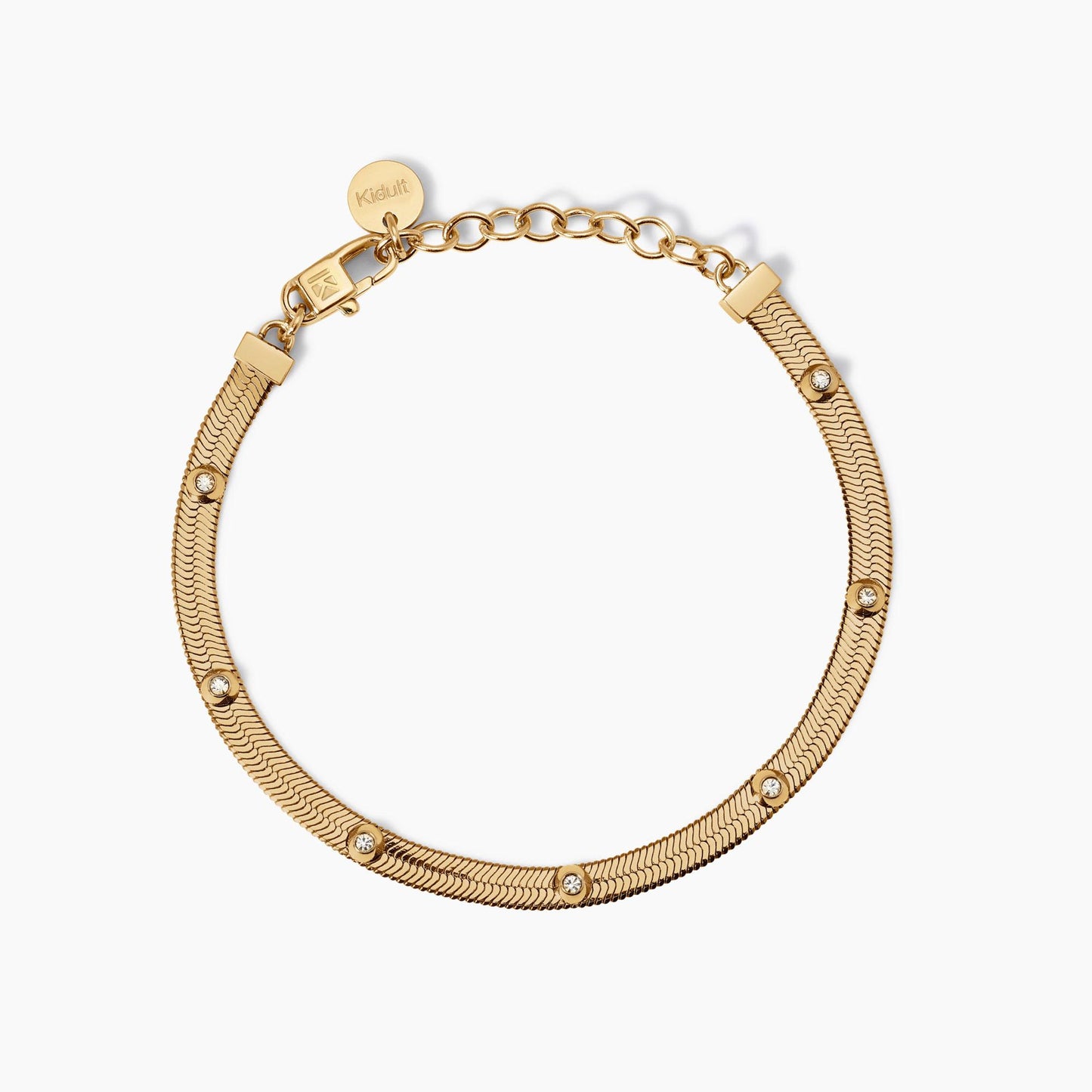 Bracciale Dorato Regolabile con Cristalli | Cod. 831011