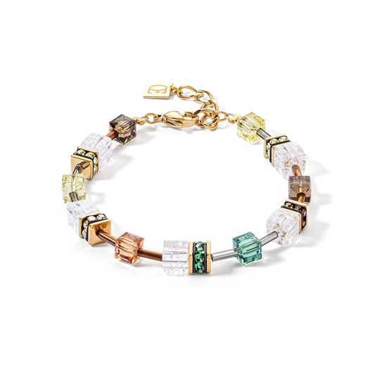 Bracciale GeoCUBE® Iconic Nature Marrone-Bianco