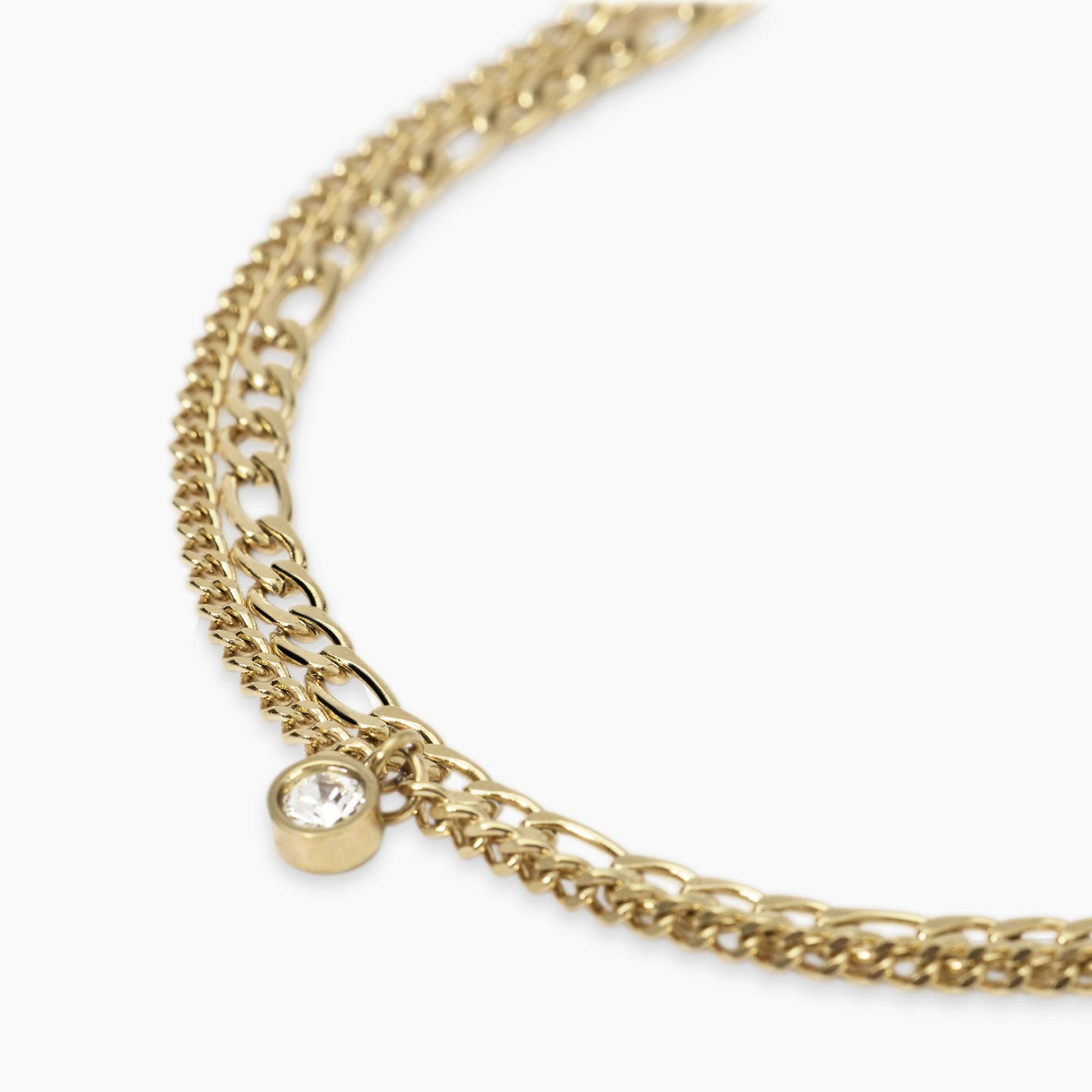 Bracciale Kidult in acciaio silver con sfere di agata bianca naturale alternate lungo la catena - Alfano Gioielli Gioielleria Palermo.