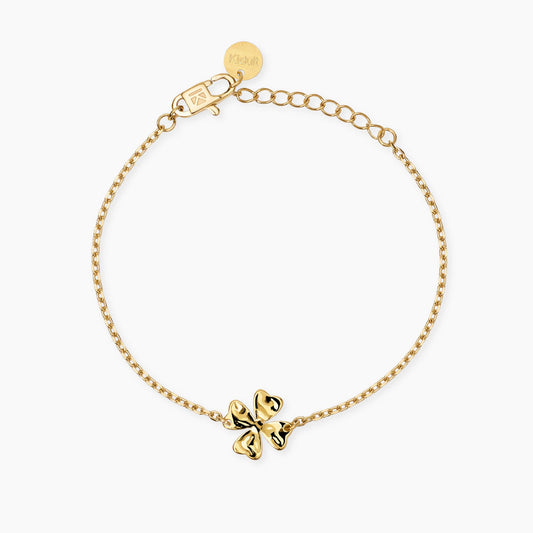 Bracciale Kidult in acciaio silver con pietre naturali di agata bianca e ciondolo centrale a forma di cuore - Alfano Gioielli Gioielleria Palermo.
