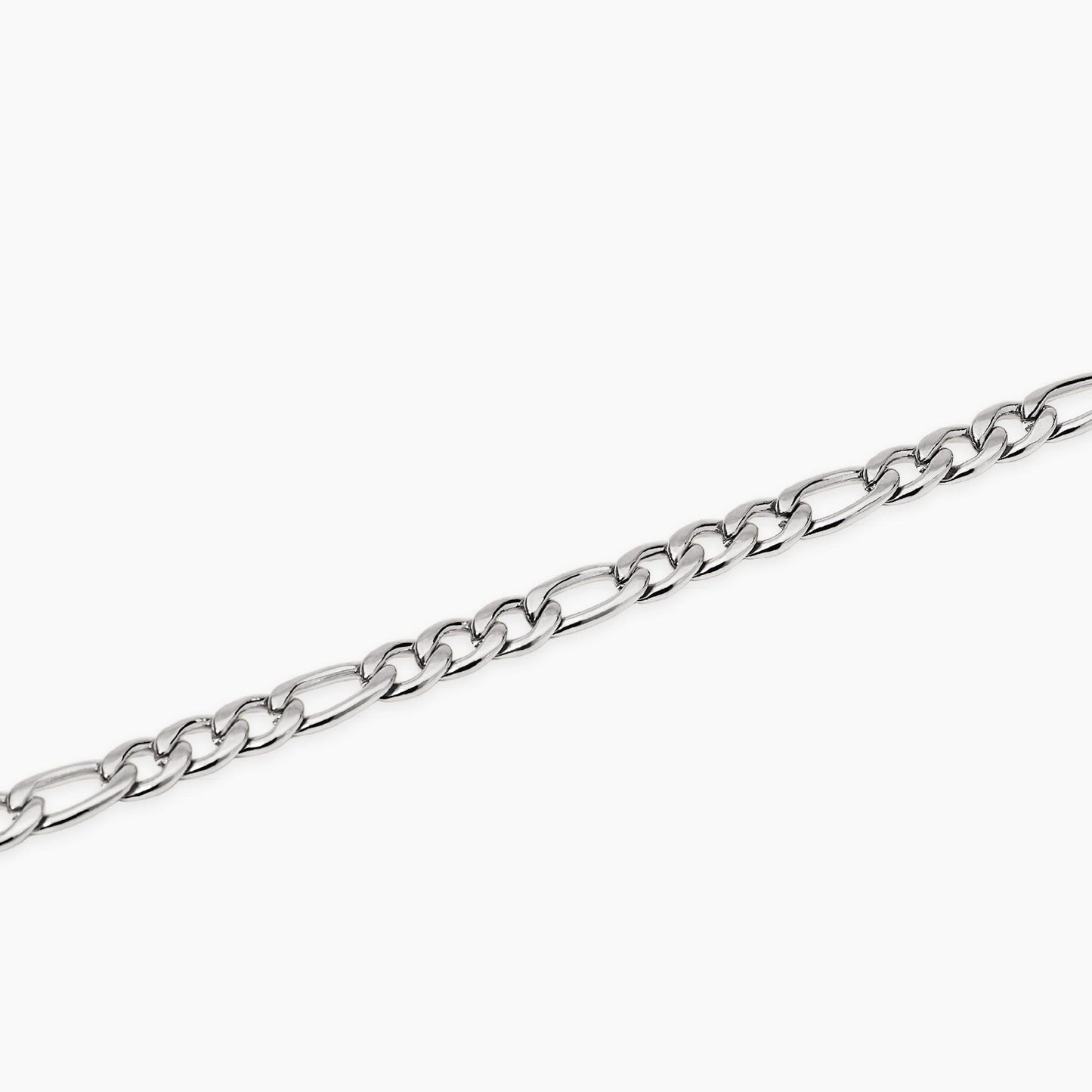 Bracciale a catenina Kidult in acciaio con finitura oro giallo e piccole pietre naturali di quarzo rosa alternate.