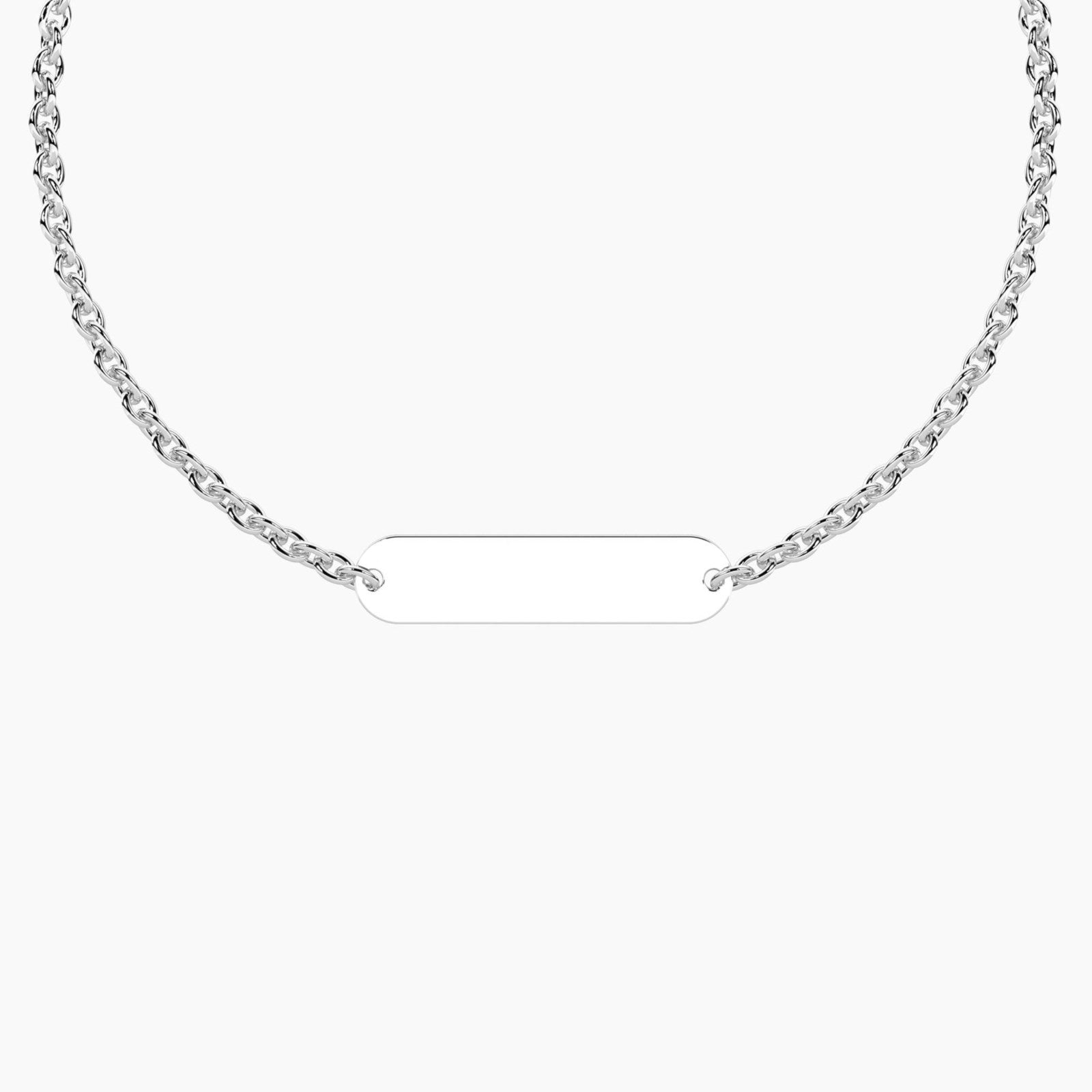 Bracciale rigido Kidult in acciaio con ciondolo rotondo simbolo infinito e cristallo.