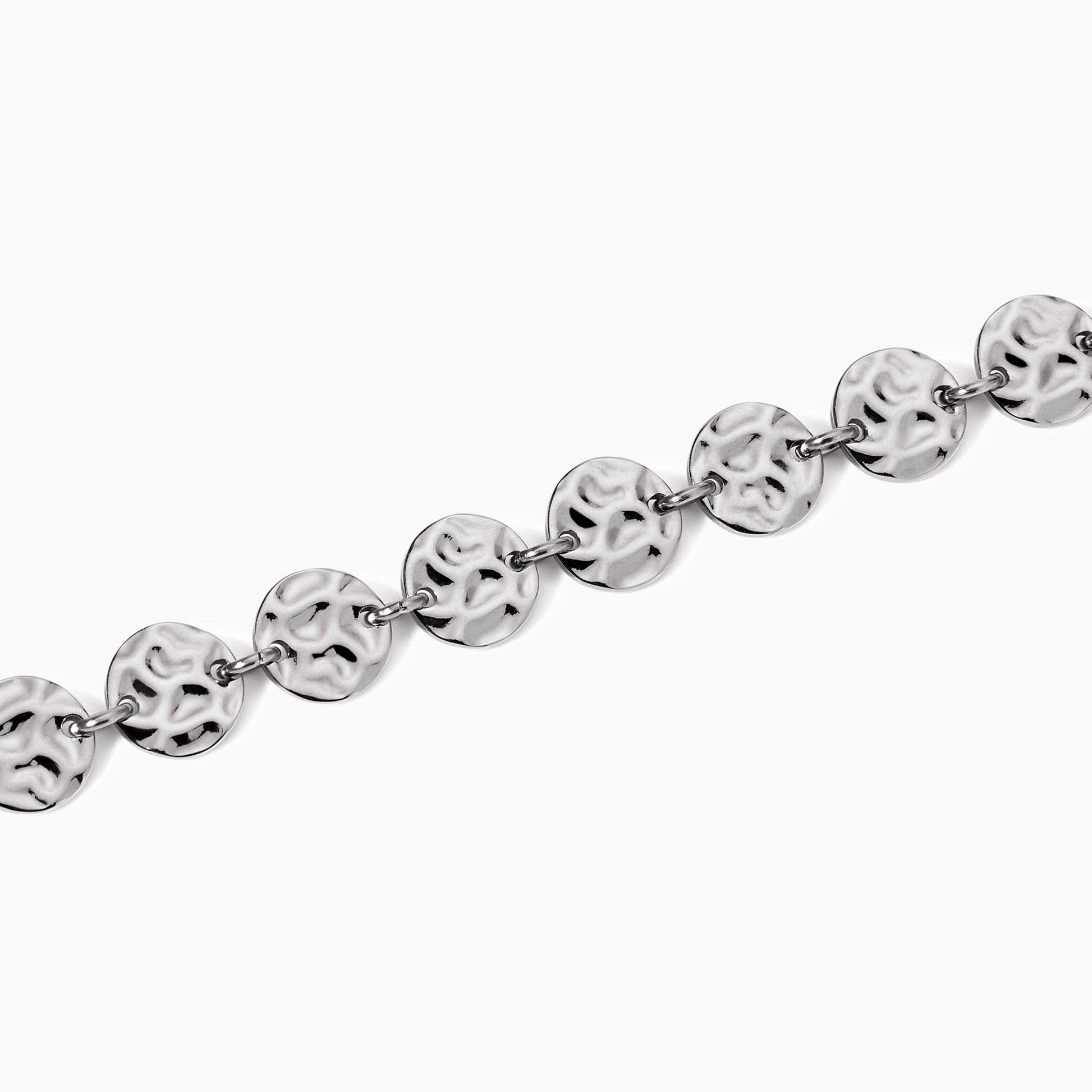 Bracciale Kidult Style 03 in Acciaio 316L con Elementi Martellati - 831006 2