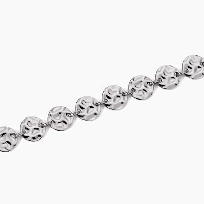 Bracciale Kidult Style 03 in Acciaio 316L con Elementi Martellati - 831006 2
