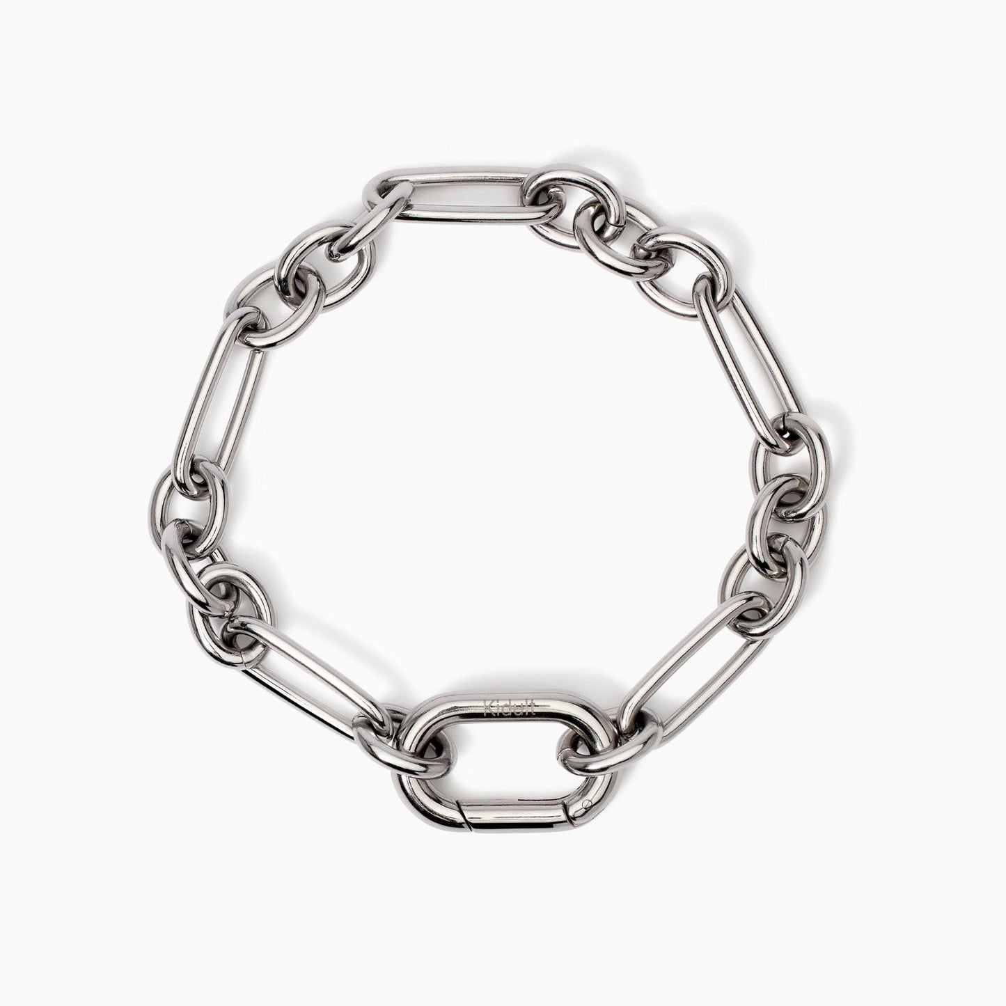 Bracciale Kidult Style 06 in Acciaio 316L con Maglie Alternate - 831035