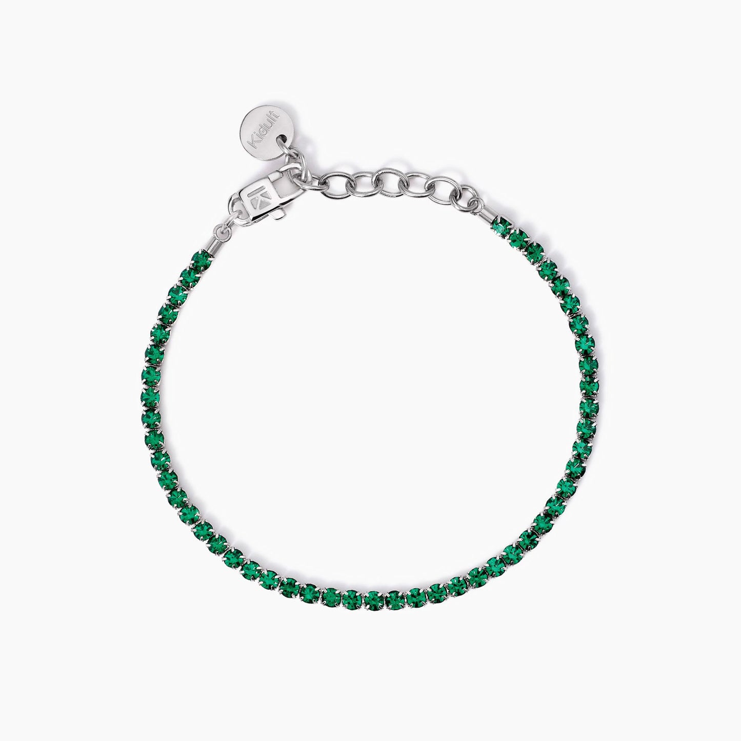 Bracciale Kidult Style 11 con Cristalli Verdi - 831017
