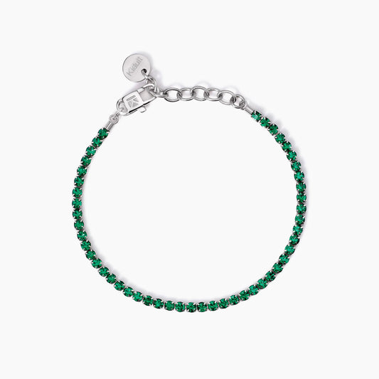 Bracciale Kidult Style 11 con Cristalli Verdi - 831017