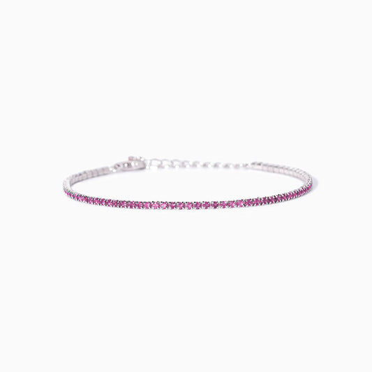 Bracciale MABINA Mini Tennis in argento con tormalina sintetica - Codice 533961