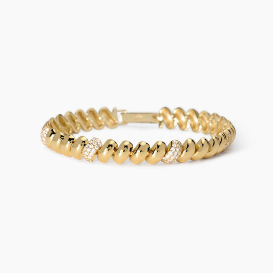Bracciale Mabina Dream Season in Argento 925 Placcato Oro con Zirconi - 533943-18