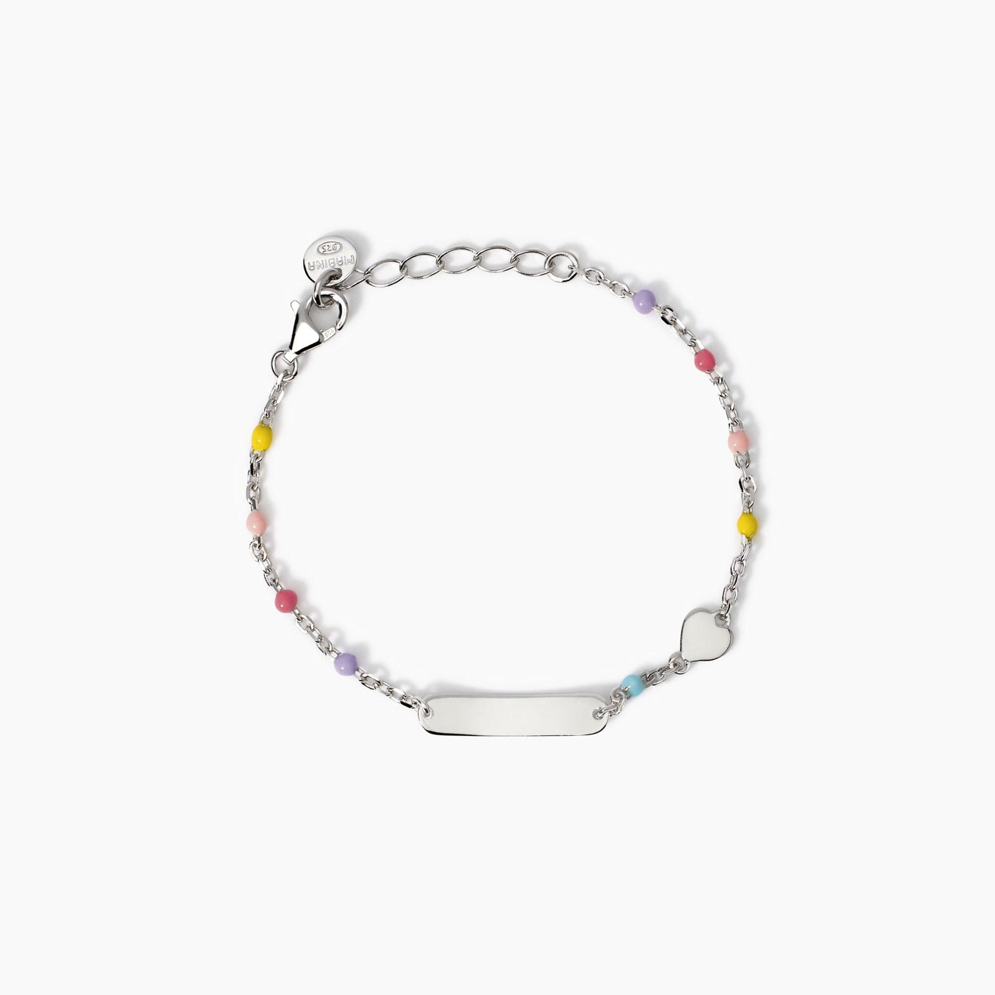 Bracciale Mabina Heart-Tag con Targhetta Incidibile – 534043