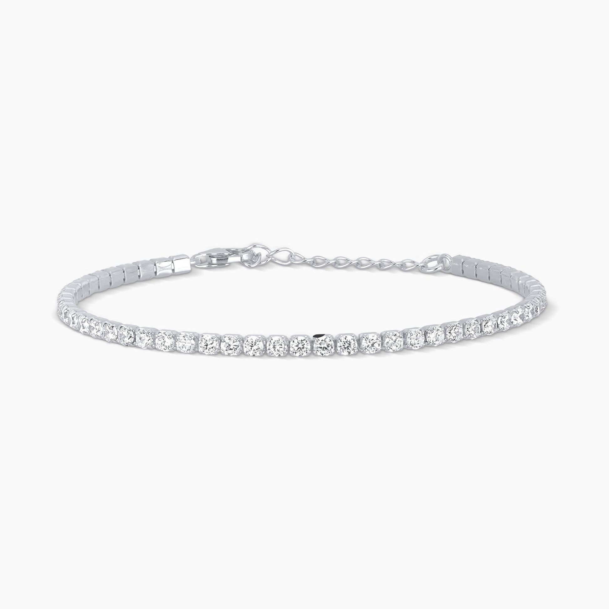 Bracciale Mabina in Argento 925 con Zirconi - Regolabile - Codice: 533285