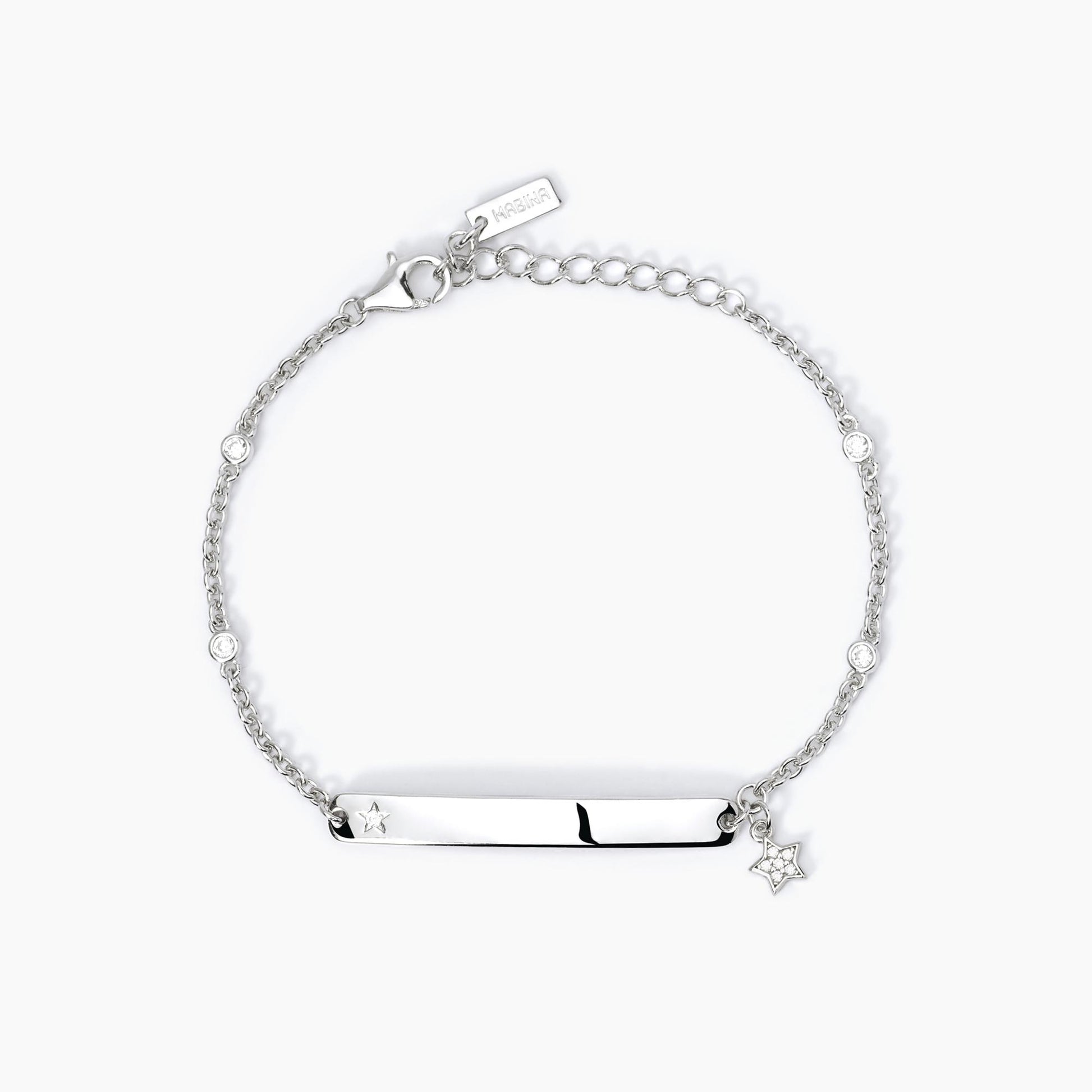 Bracciale Mabina in Argento 925 con Zirconi - Regolabile - Codice: 533641