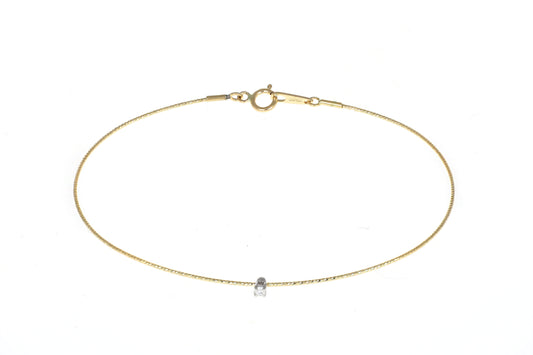Bracciale MagicWire Collezione Basic - Oro Giallo 18kt e Diamante SKU 433-B-1P-GD-01