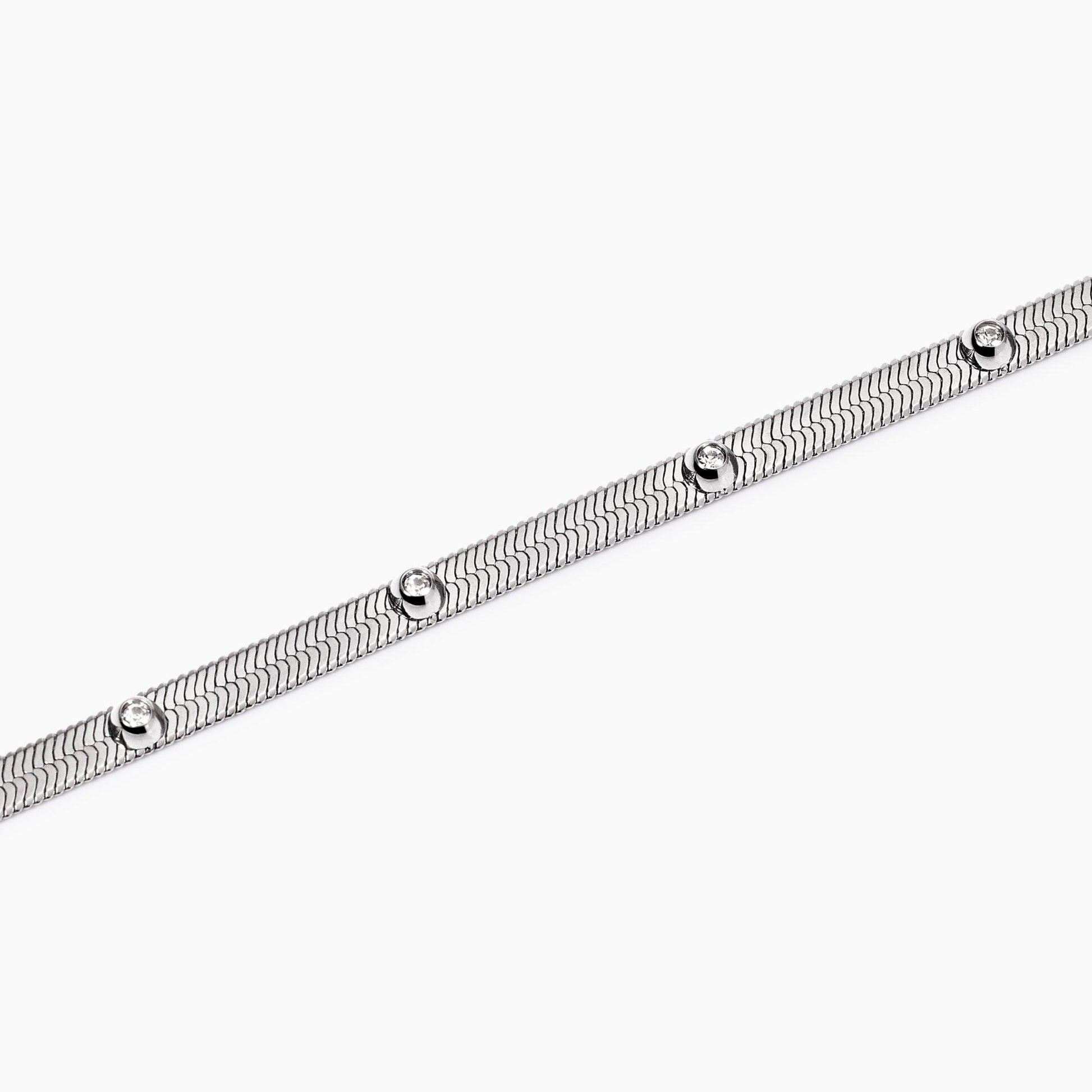 Bracciale Regolabile con Cristalli Bianchi | Cod. 831010