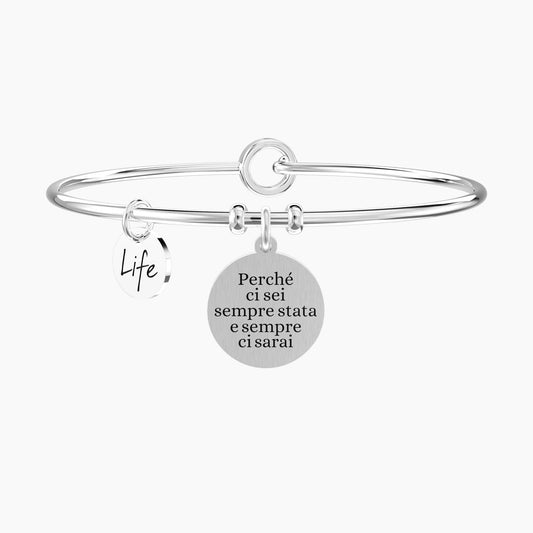 Bracciale Rigido Kidult "Amicizia per Sempre" con Ciondolo Amica - 732290