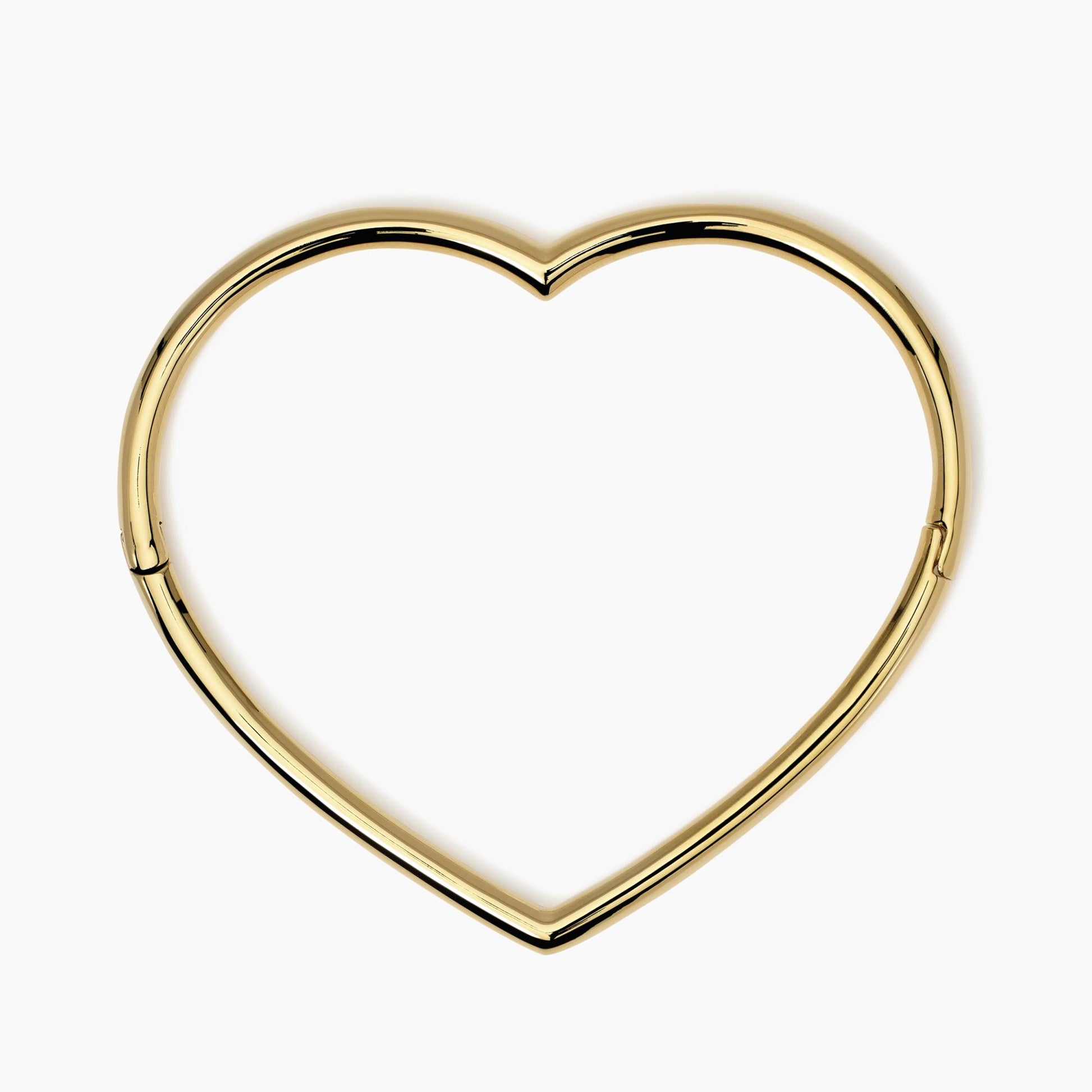Bracciale Rigido a Cuore in Acciaio Dorato Kidult - 831050