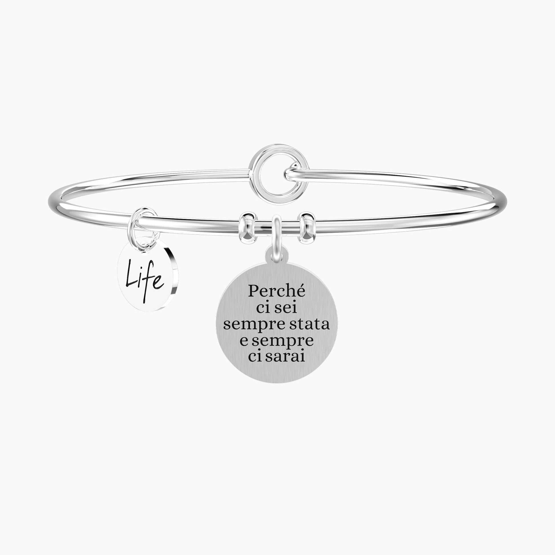 Bracciale Rigido con Ciondolo Amica "Amicizia per Sempre" Kidult 732290