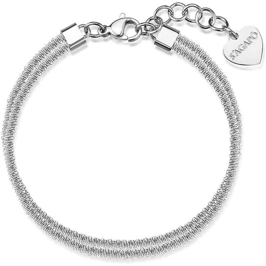 Bracciale Sagapò Donna CHUNKY - Bracciale a Catena in Acciaio 316L - Codice: SHK112