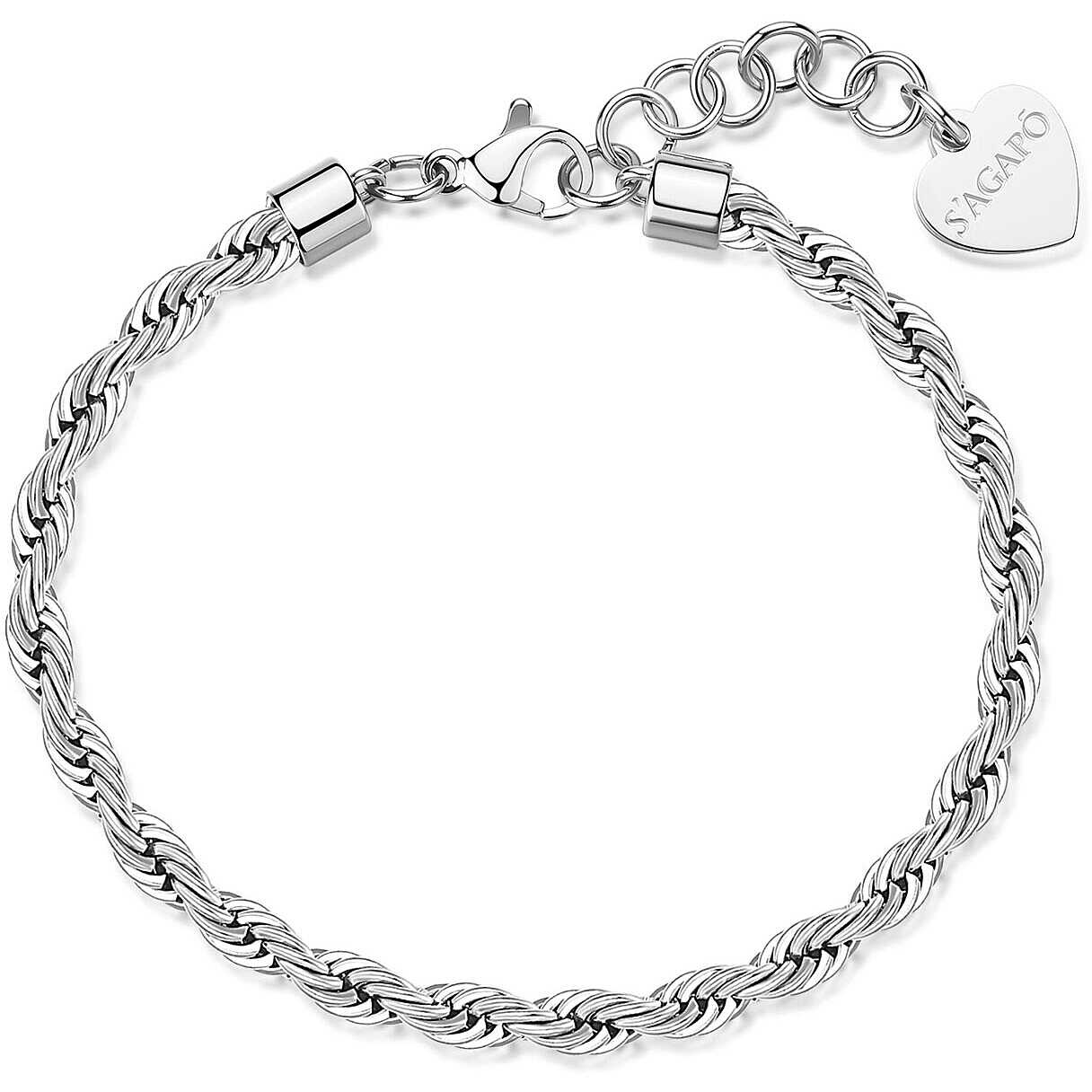Bracciale Sagapò Donna CHUNKY - Bracciale a Catena in Acciaio 316L - Codice: SHK114