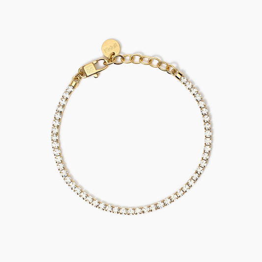Bracciale Tennis Dorato con Cristalli Kidult - 831019
