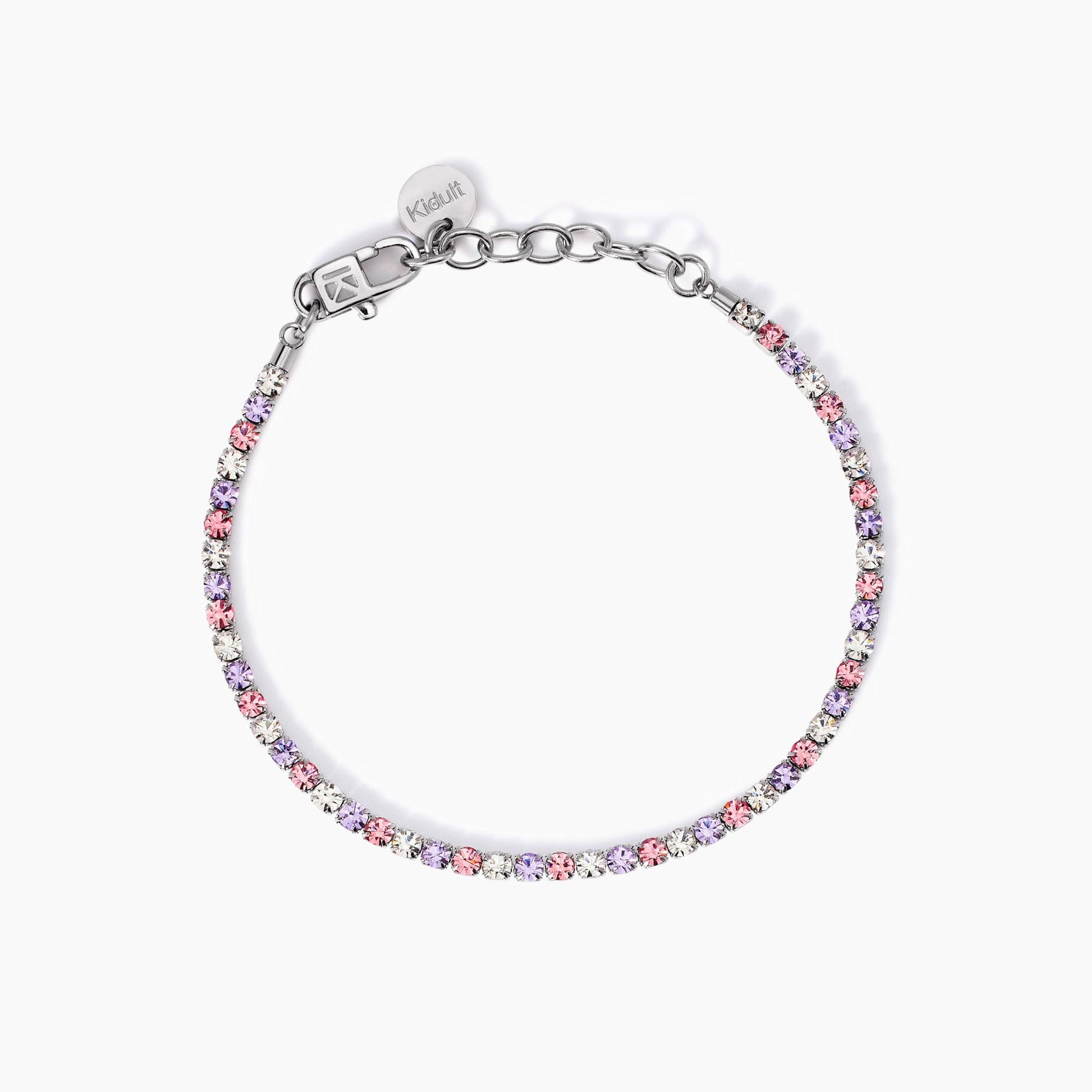 Bracciale Tennis Kidult Style 11 in Acciaio 316L con Cristalli Bicolore - 831018
