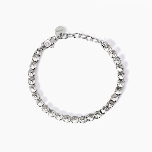 Bracciale Tennis Kidult Style 12 in Acciaio 316L con Cristalli - 831020