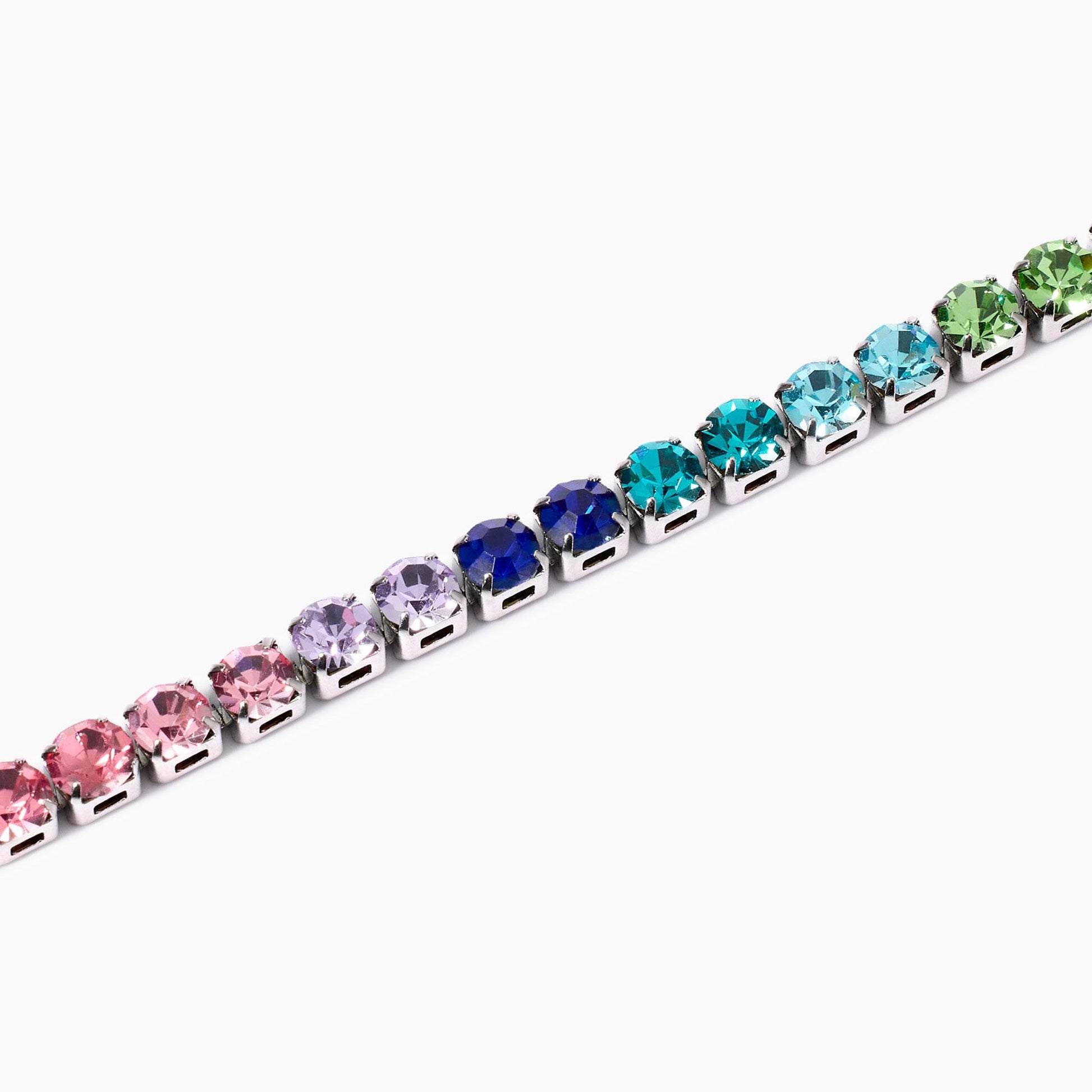 Bracciale Tennis Kidult Style 12 in Acciaio 316L con Cristalli Multicolor - 831024 2