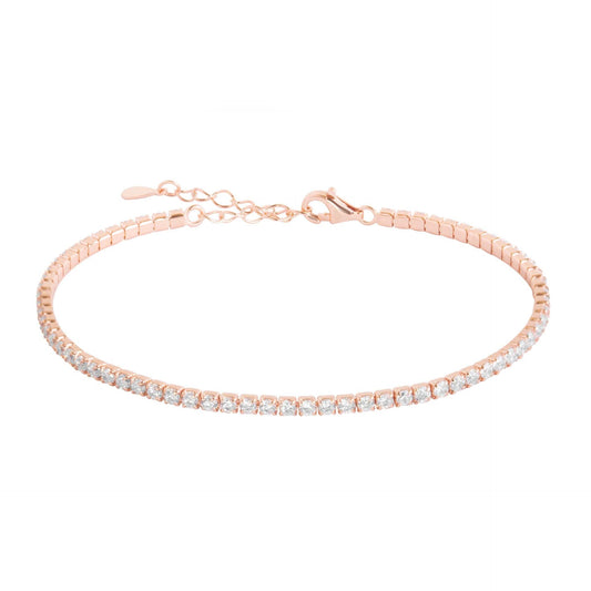 Bracciale Tennis "Tennis Lover" 120220 - Zircone e Argento Rosè - Chi mi ama