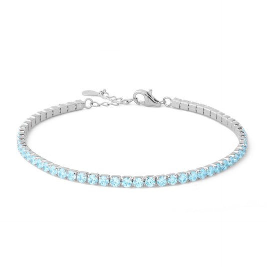 Bracciale Tennis "Tennis Lover" 120271 - Acquamarina - Chi mi ama