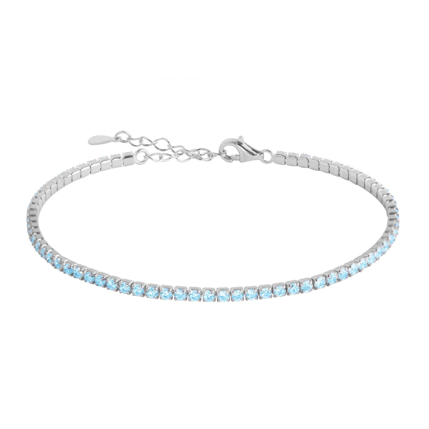 Bracciale Tennis "Tennis Lover" 120272 - Acquamarina - Chi mi ama