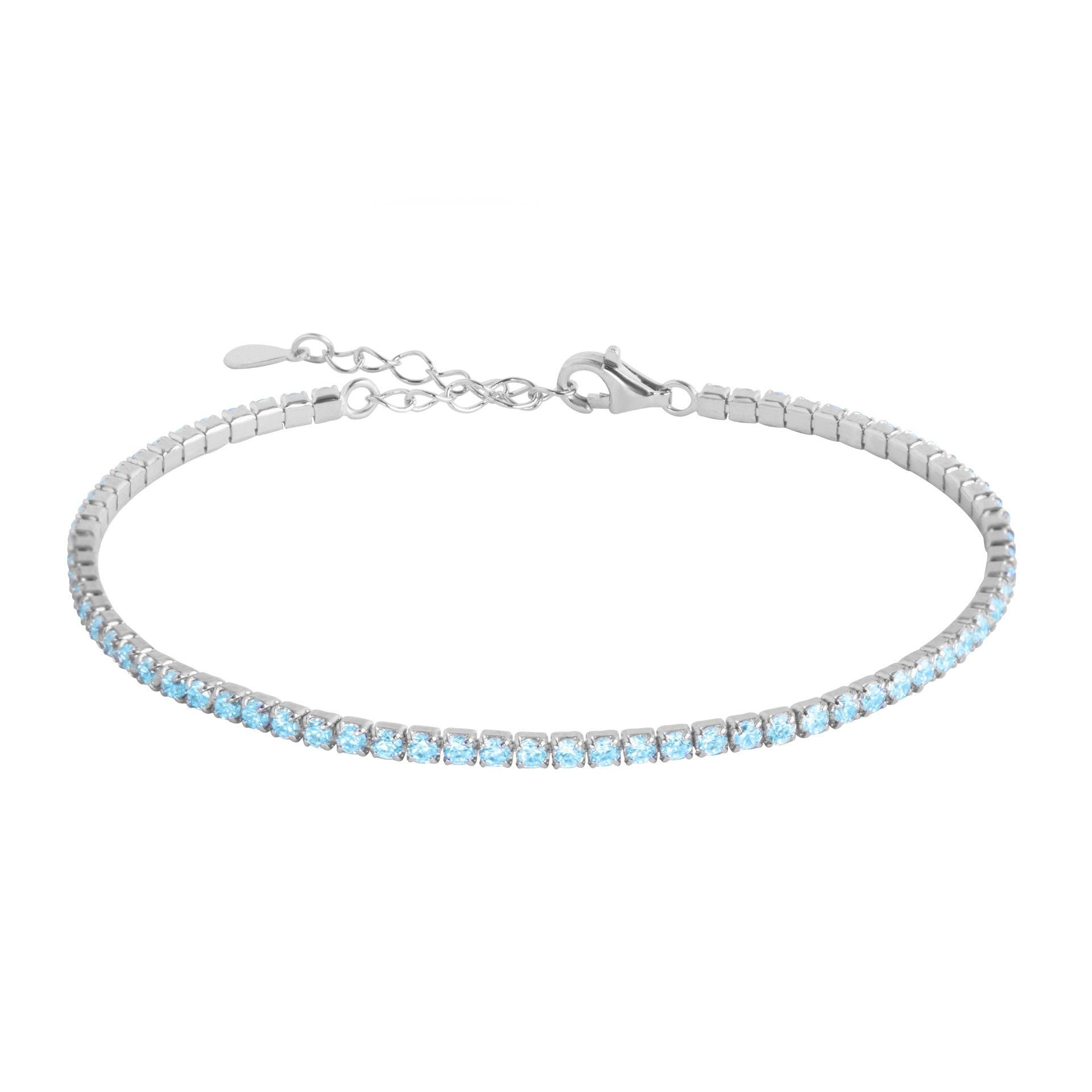 Bracciale Tennis "Tennis Lover" 120272 - Acquamarina - Chi mi ama