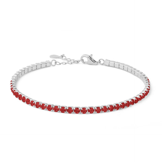 Bracciale Tennis "Tennis Lover" 120307 - Rubino - Chi mi ama
