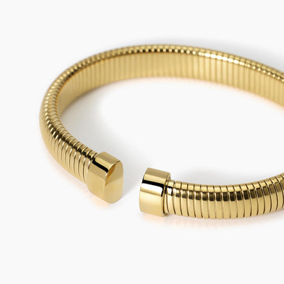 Bracciale Tubogas in Acciaio Dorato Kidult - 831054